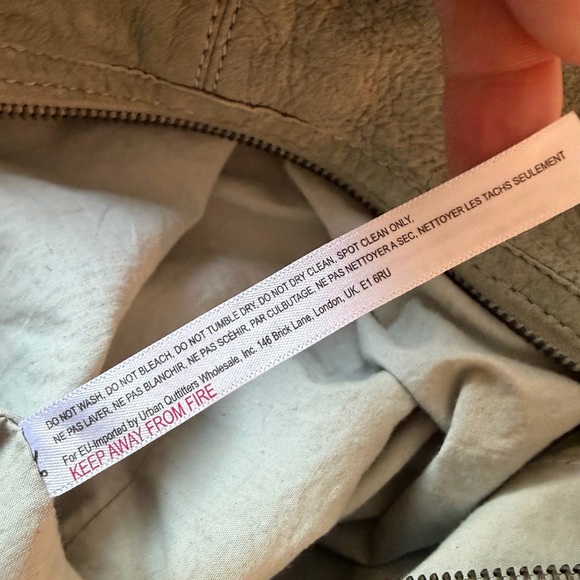 Free People WTF Sun Faded Hobo - Cactus lamb suede - Picture 12 of 14